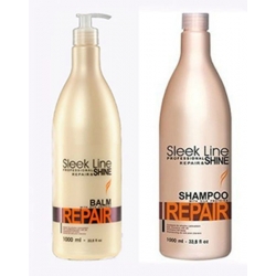 STAPIZ SLEEK LINE REPAIR BALSAM 1L +SZAMPON 1L